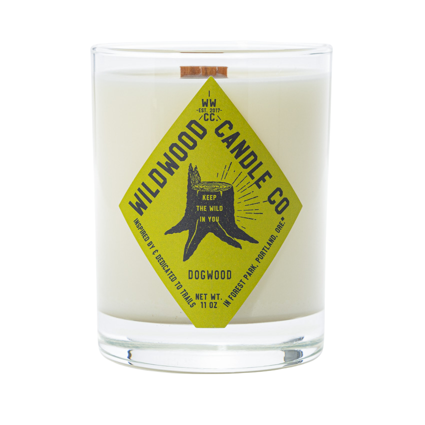 dogwood orange blossom candle by wildwood candle co