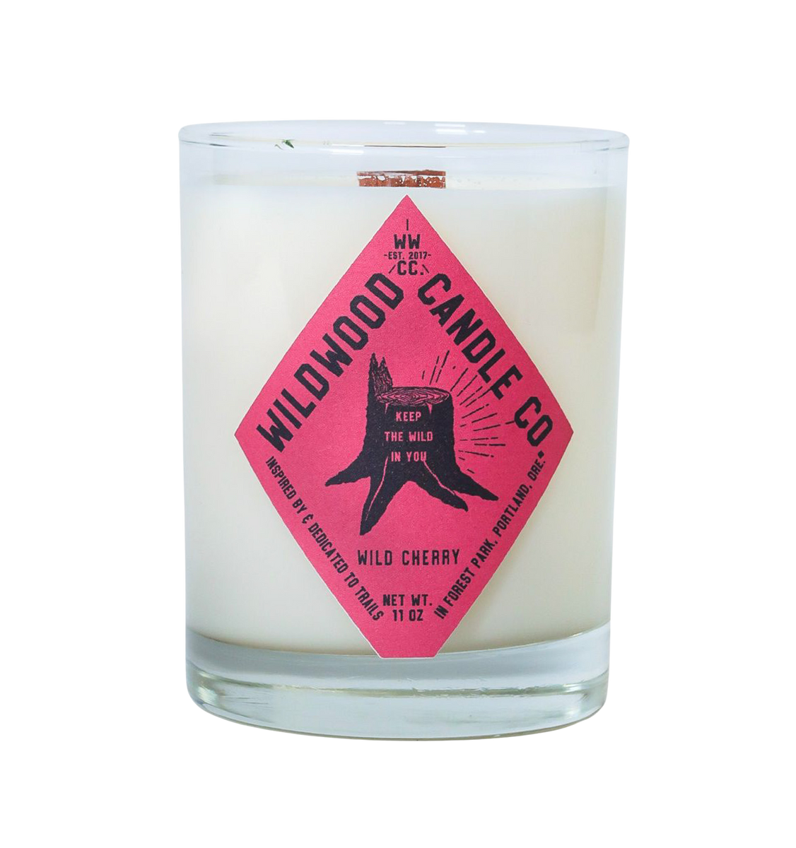 Wild Cherry - tart cherry, yuzu, jasmine tea – Wildwood Candle Co.