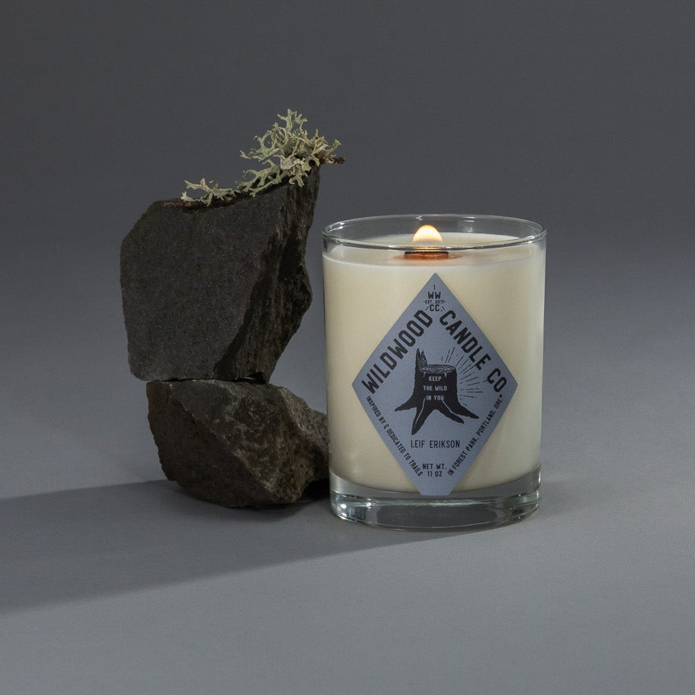 Leif Erikson Tobacco Candle by Wildwood Candle Co in Portland