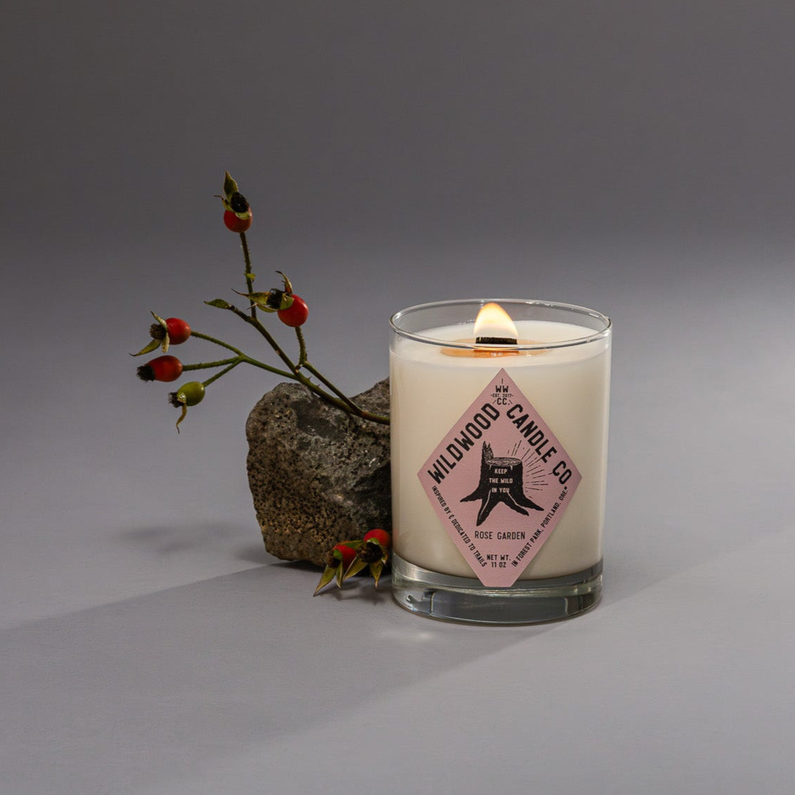 Rose Garden Candle - fresh-cut roses, grass