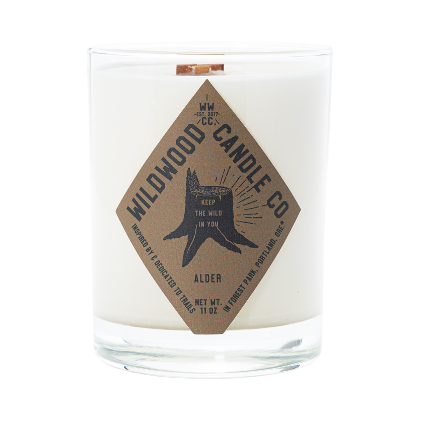Alder Candle by Wildwood Candle Co. palo santo, sandalwood Portland