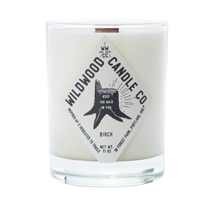Birch Candle - cypress, bayberry, teakwood