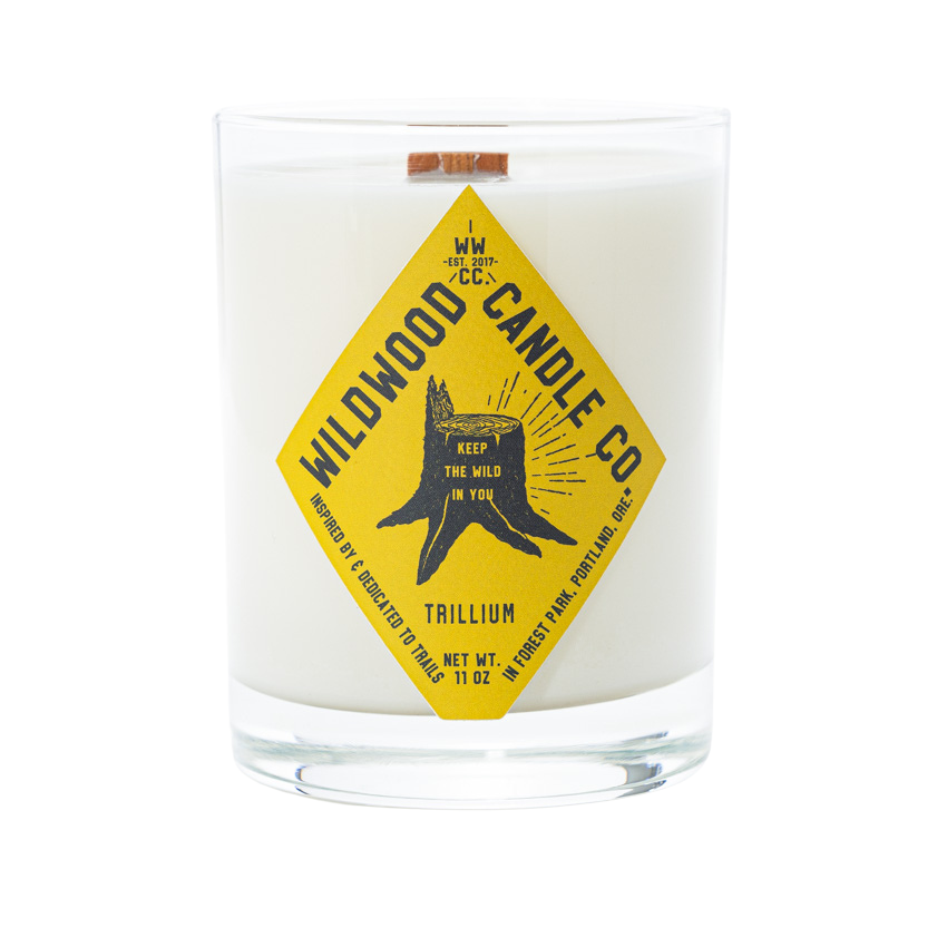 Trillium Candle - lily of the valley, petrichor – Wildwood Candle Co.