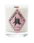 botanical rose candle by wildwood candle co