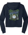 Wildwood Candle Co. Women's Crop Zip Hoodie - Navy
