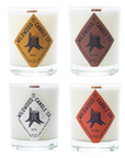Fall Candles by Wildwood Candle Co in Maple Scent, Chestnut, Firelane 1 and Birch