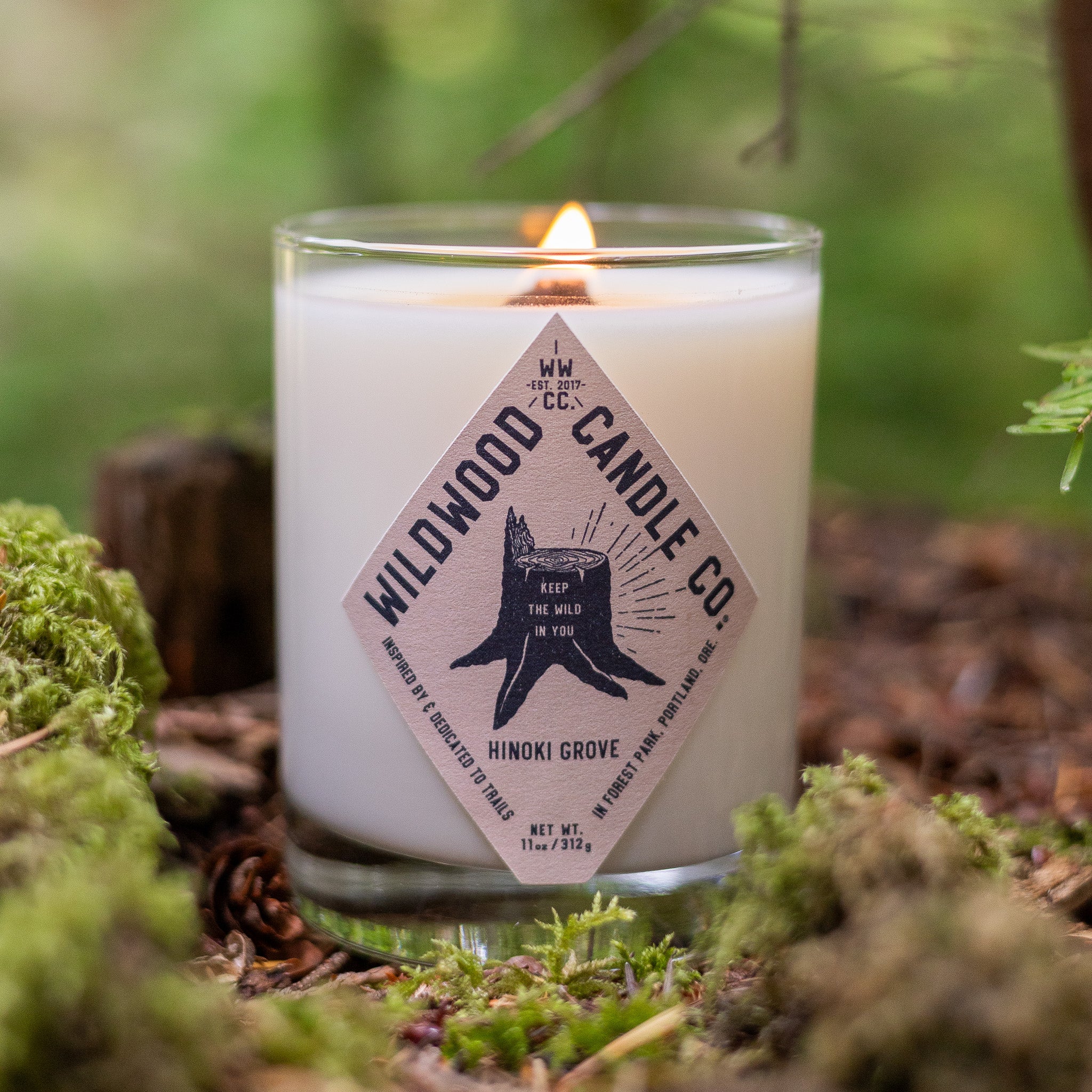 Hinoki Grove Candle by Wildwood Candle Co. | Portland, Oregon Candles