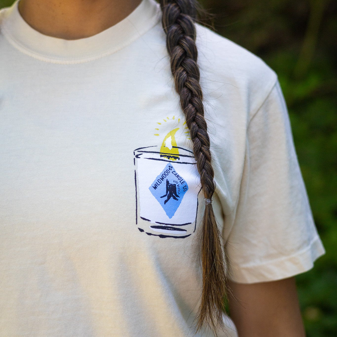 Wildwood Candle Co. Women's Crop Tee - Ivory