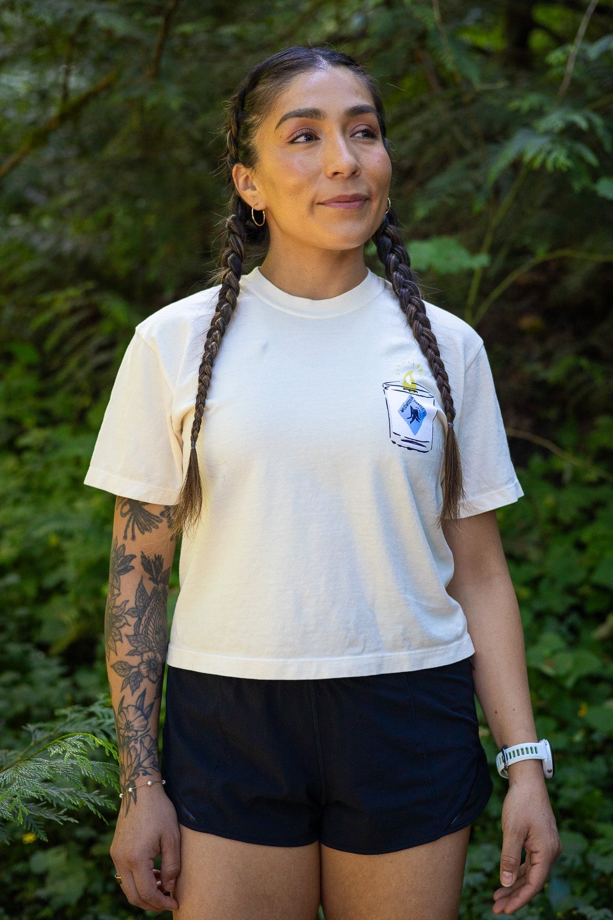 Wildwood Candle Co. Women's Crop Tee - Ivory