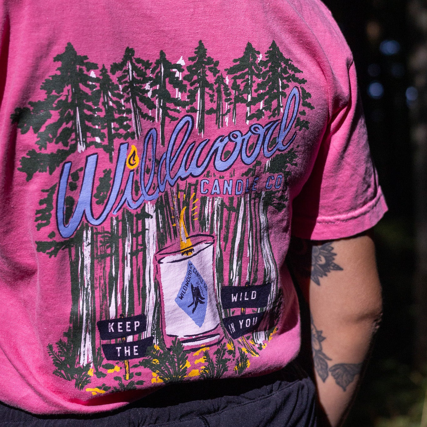 Wildwood Candle Co. Relaxed Tee - Crunchberry