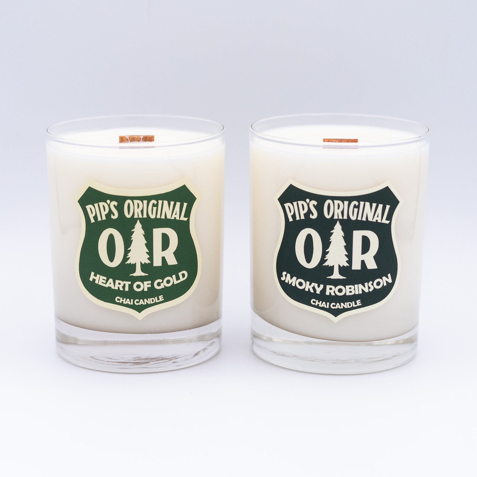 Pip's Original Chai Candles - Heart of Gold and Smoky Robinson