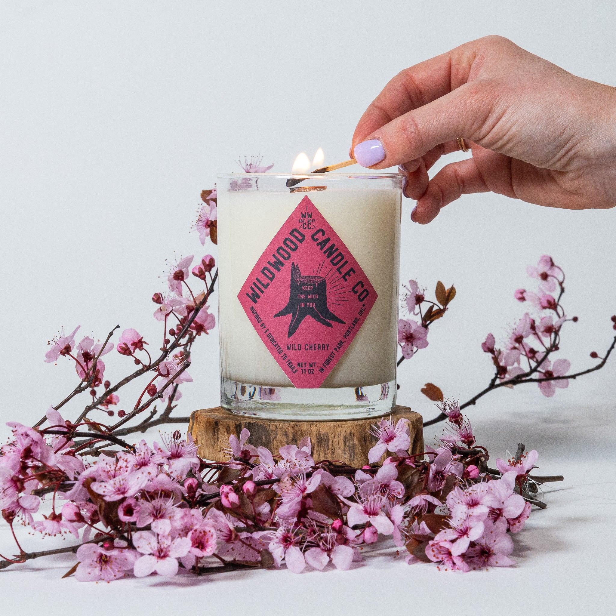Wild Cherry - tart cherry, yuzu, jasmine tea – Wildwood Candle Co.