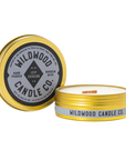Wildwood Candle Co. Wood Wick Travel Candle in Leif Erikson - Shop Small Candles 4oz Tins Made in Portland, OR