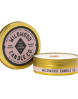 Wildwood Candle Co. Wood Wick Travel Candle in Rose Garden - Shop Small Candles 4oz Tins Made in Portland, OR