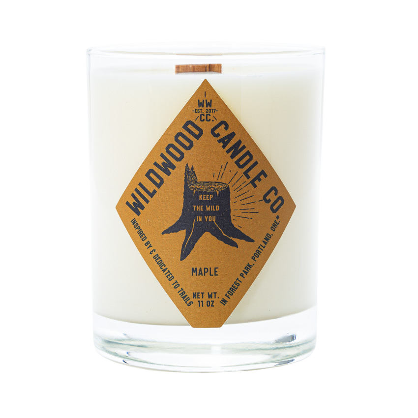 maple autumn candle by wildwood candle co